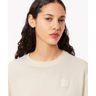 ヘビーウェイト　オーバーサイズ　テニスボールパッチウォッシュド半袖Ｔシャツ