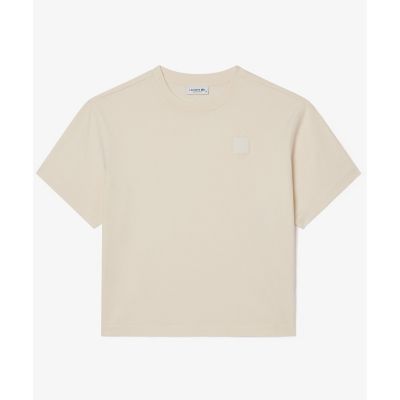 ヘビーウェイト　オーバーサイズ　テニスボールパッチウォッシュド半袖Ｔシャツ