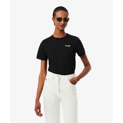 ＜LACOSTE＞ネーム＆ワニロゴパッチ　エッセンシャルＴシャツ