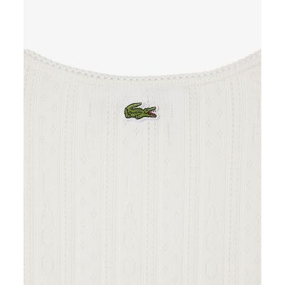 レース調 ポワンテルニット リボンタンクトップ | LACOSTE/ラコステ