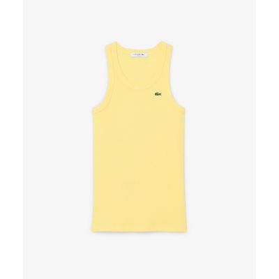 ワンポイントロゴ エッセンシャルリブニットタンクトップ | LACOSTE 