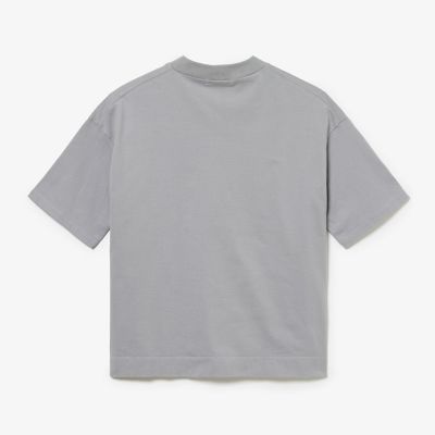 リラックスフィットモックネックハーフスリーブＴシャツ