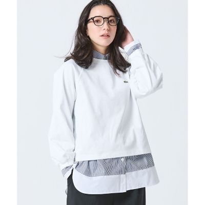 クロップド丈 バルーンスリーブ ギャザー ロングスリーブTシャツ