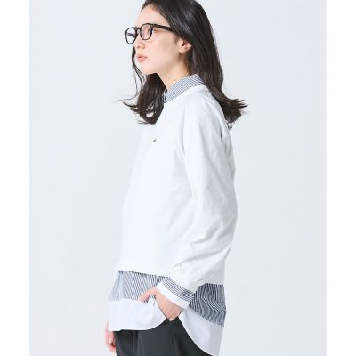 クロップド丈 バルーンスリーブ ギャザー ロングスリーブTシャツ