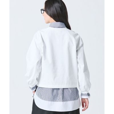 クロップド丈 バルーンスリーブ ギャザー ロングスリーブTシャツ