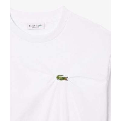 ワニロゴプリーツオーバーサイズフィットTシャツ | LACOSTE