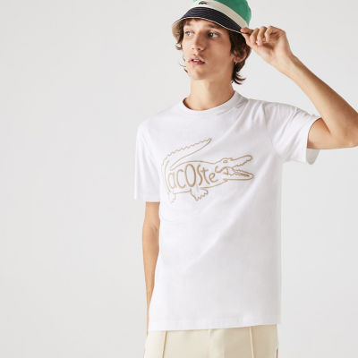 ＜LACOSTE＞ヘリテージビッグロゴ刺しゅうＴシャツ