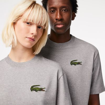 オーガニックコットンルーズフィットリアルクロコTシャツ | LACOSTE