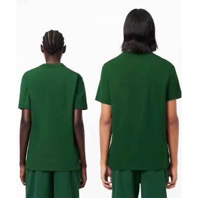 オーガニックコットン　メッセージプリントバインダーネック半袖Ｔシャツ