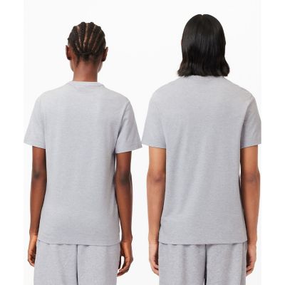 オーガニックコットン　メッセージプリントバインダーネック半袖Ｔシャツ
