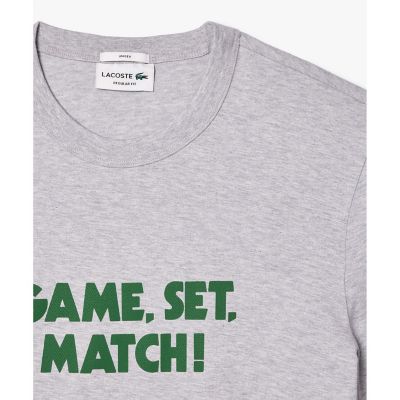 オーガニックコットン　メッセージプリントバインダーネック半袖Ｔシャツ