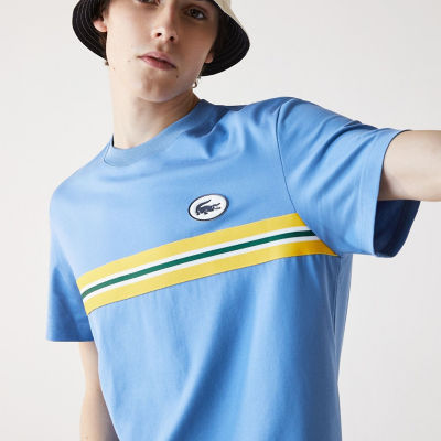 ＜LACOSTE＞フロントボーダー切り替えクルーネックＴシャツ