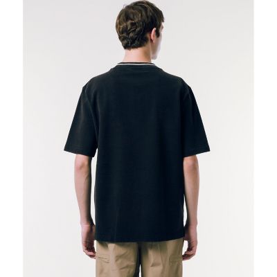 配色リブニットインディゴ鹿の子 半袖Tシャツ | LACOSTE/ラコステ