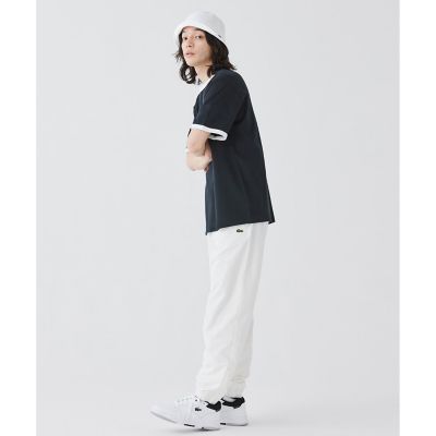 【オンライン限定】ＬＡＣＯＳＴＥ　ワンポイントロゴ　リンガーＴシャツ