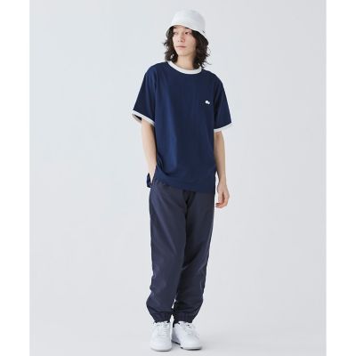 【オンライン限定】ＬＡＣＯＳＴＥ　ワンポイントロゴ　リンガーＴシャツ