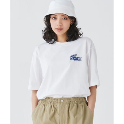 【オンライン限定】ＬＡＣＯＳＴＥ　オーバーサイズ　バック　プリント　Ｔシャツ
