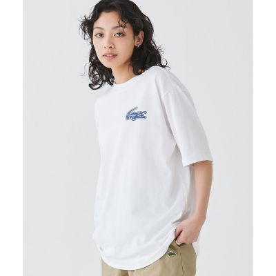【オンライン限定】ＬＡＣＯＳＴＥ　オーバーサイズ　バック　プリント　Ｔシャツ