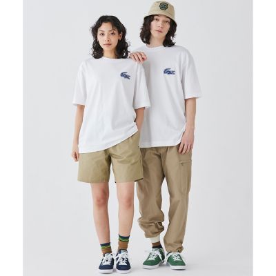 【オンライン限定】ＬＡＣＯＳＴＥ　オーバーサイズ　バック　プリント　Ｔシャツ