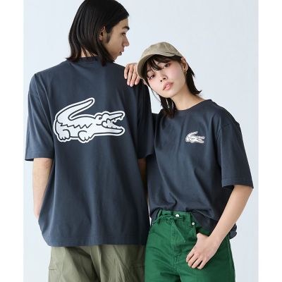 ＜LACOSTE＞【オンライン限定】ＬＡＣＯＳＴＥ　オーバーサイズ　バック　プリント　Ｔシャツ