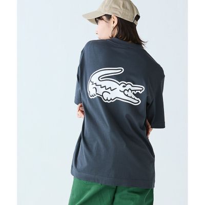 【オンライン限定】ＬＡＣＯＳＴＥ　オーバーサイズ　バック　プリント　Ｔシャツ
