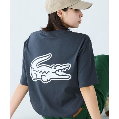【オンライン限定】ＬＡＣＯＳＴＥ　オーバーサイズ　バック　プリント　Ｔシャツ