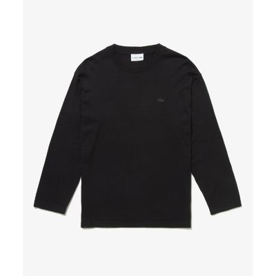 レイヤードタンクロゴパッチストレッチコットンTシャツ ユニクロ公式 | ストレッチコットンクルーネックT（長袖）