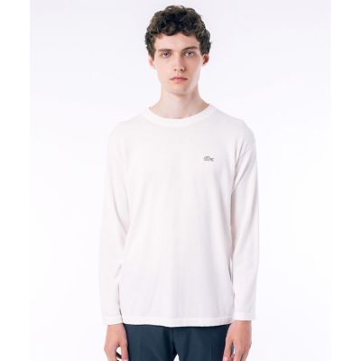 【SALE】LACOSTE/ラコステ ハイストレッチコットンニット長袖Tシャツ オフホワイト トップス【三越伊勢丹/公式】