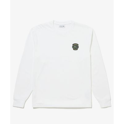 ＜LACOSTE＞ヘビーウェイトエンブレムワッペン長袖Ｔシャツ