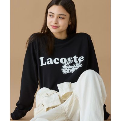 オンライン限定】LACOSTE 鹿の子オーバーサイズプリント