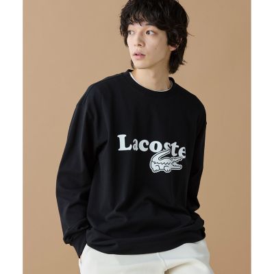 LACOSTE 鹿の子地 ロングスリーブ 白&黒の2点セット LACOSTE 鹿の子地 ロングスリーブ 白&黒の2点セット 鹿の子地ロング