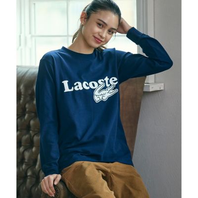 オンライン限定】LACOSTE 鹿の子オーバーサイズプリント ロング