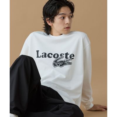 オンライン限定】LACOSTE 鹿の子オーバーサイズプリント ロング