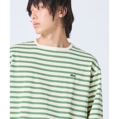 スクエアネックボーダー長袖Tシャツ | LACOSTE/ラコステ | 三越伊勢丹