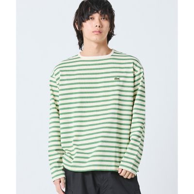 スクエアネックボーダー長袖Tシャツ | LACOSTE/ラコステ | 三越伊勢丹
