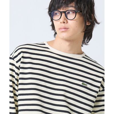 スクエアネックボーダー長袖Tシャツ | LACOSTE/ラコステ | 三越伊勢丹