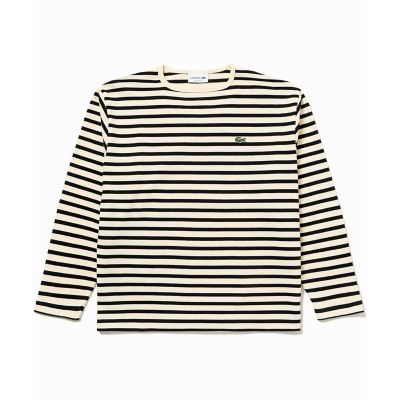 スクエアネックボーダー長袖Tシャツ | LACOSTE/ラコステ | 三越伊勢丹