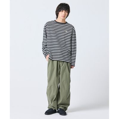 スクエアネックボーダー長袖Tシャツ | LACOSTE/ラコステ | 三越伊勢丹