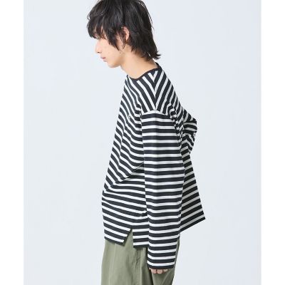 スクエアネックボーダー長袖Tシャツ | LACOSTE/ラコステ | 三越伊勢丹