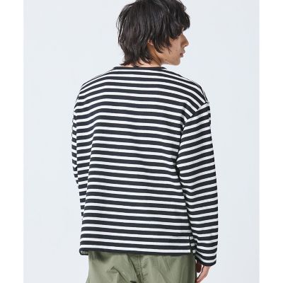 スクエアネックボーダー長袖Tシャツ | LACOSTE/ラコステ | 三越伊勢丹