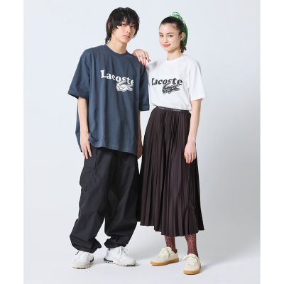 ショルダータック鹿の子地シャツ オンライン限定】鹿の子地リラックスフィットTシャツ | LACOSTE
