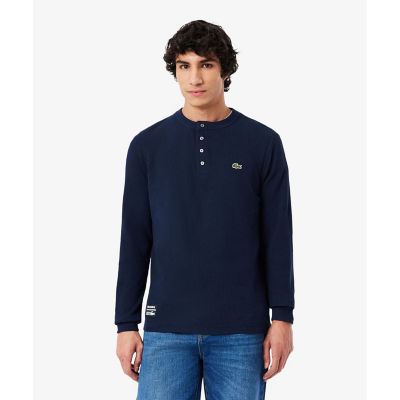 ＜LACOSTE＞ヘンリーネックワッフルＴシャツ
