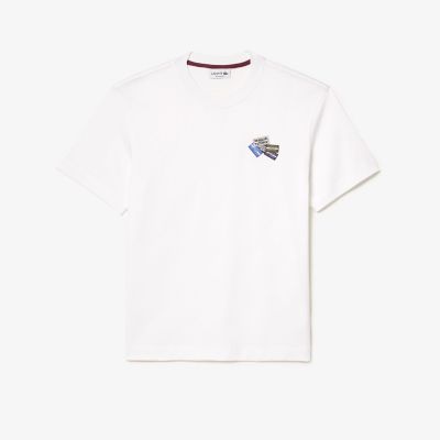◆LACOSTE◆クルーネック Tシャツ スポーツタグパッチクルーネックTシャツ | LACOSTE/ラコステ