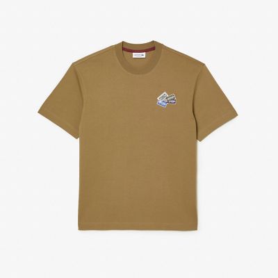 ◆LACOSTE◆クルーネック Tシャツ スポーツタグパッチクルーネックTシャツ | LACOSTE/ラコステ