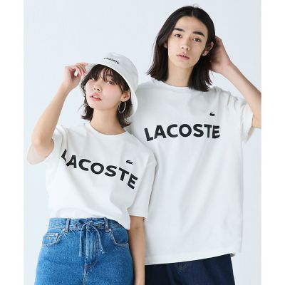 LACOSTE ラコステ プリント黒Tシャツ  サイズ7