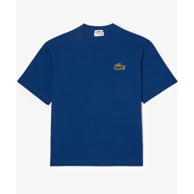 シェニールワニロゴ　オーバーサイズ半袖Ｔシャツ　／　ルーズフィットＴ