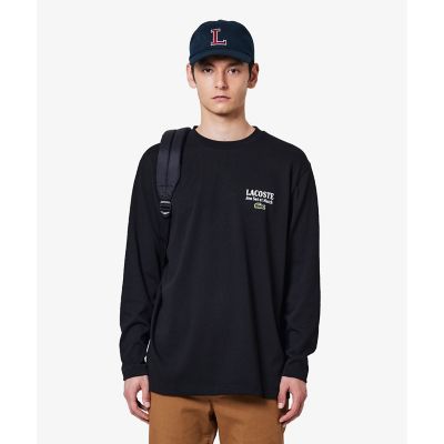 LACOSTE/ラコステ Jeu Set et MatchロングスリーブTシャツ ブラック トップス【三越伊勢丹/公式】