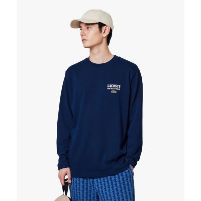 Lacoste エクスクルーシブエディション Tシャツ ネイビー 004 LACOSTE ラコステ 日本製 Exclusive Edition クルーネックT