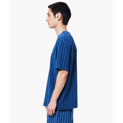 インディゴ鹿の子地 モノグラム半袖Tシャツ | LACOSTE/ラコステ