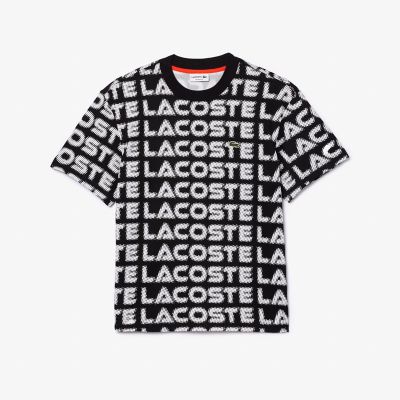 ＜LACOSTE＞グラフィカルブランドネーム総柄Ｔシャツ
