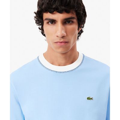 フランスメイド配色リンガーネックワンポイント半袖Ｔシャツ